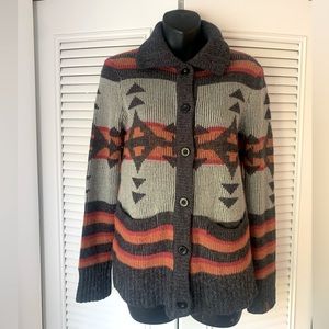 Nixon Aztec Cardigan, Size Small